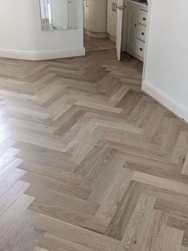 Elka Herringbone - White Washed Oak ELKA14HBWWOAK - Select Floors & Tiles